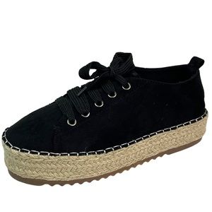 (104) Forever Farm78 Women's Laced Up Flatform Espadrilles Fashion Sneakers